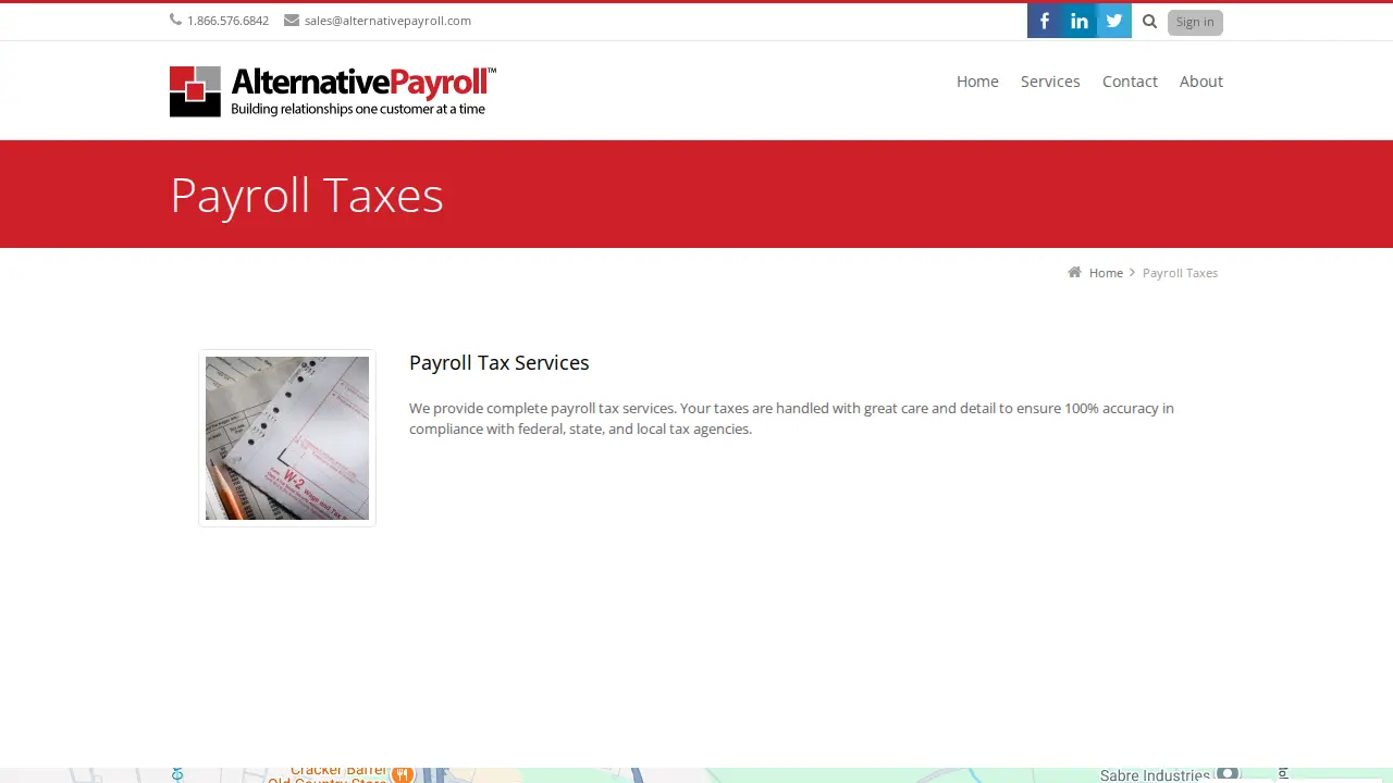 Alternative Payroll Services, Inc. page