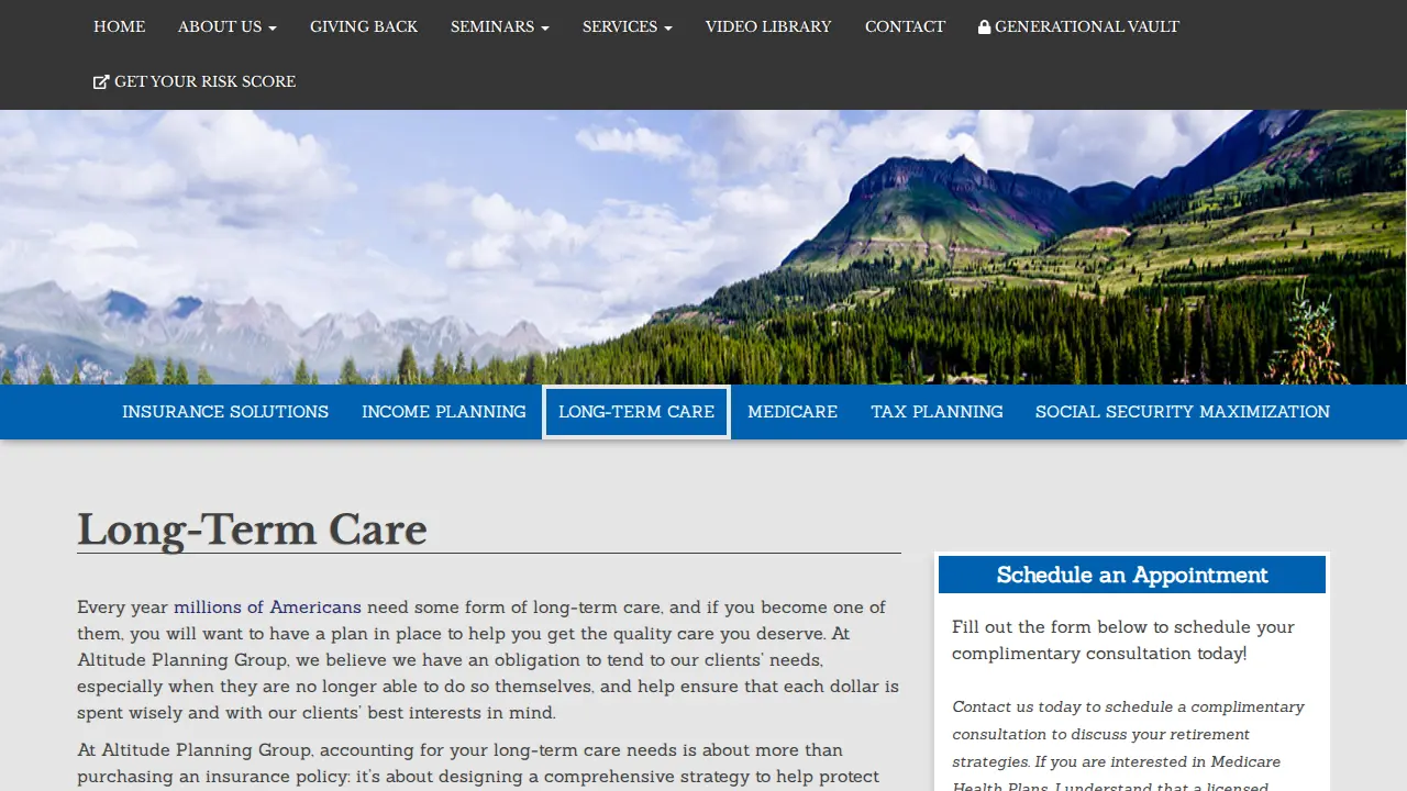 Altitude Planning Group page