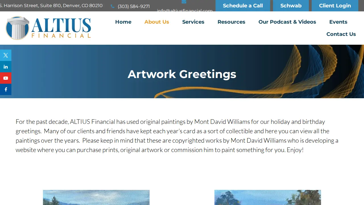 Altius Financial page