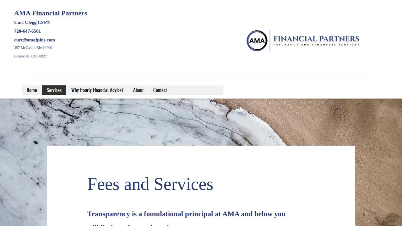 AMA Financial Partners page