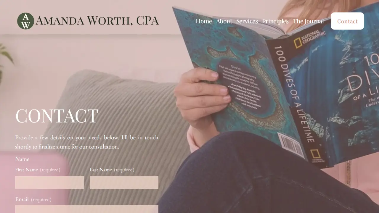 Amanda Worth, CPA page