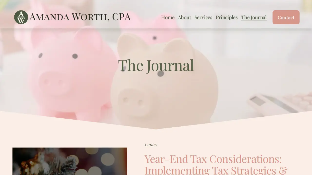 Amanda Worth, CPA page