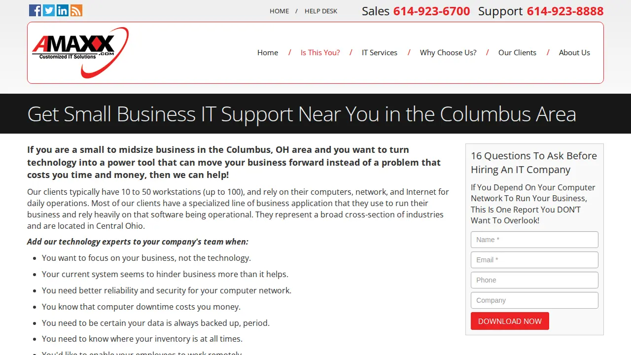 Amaxx, Inc. page