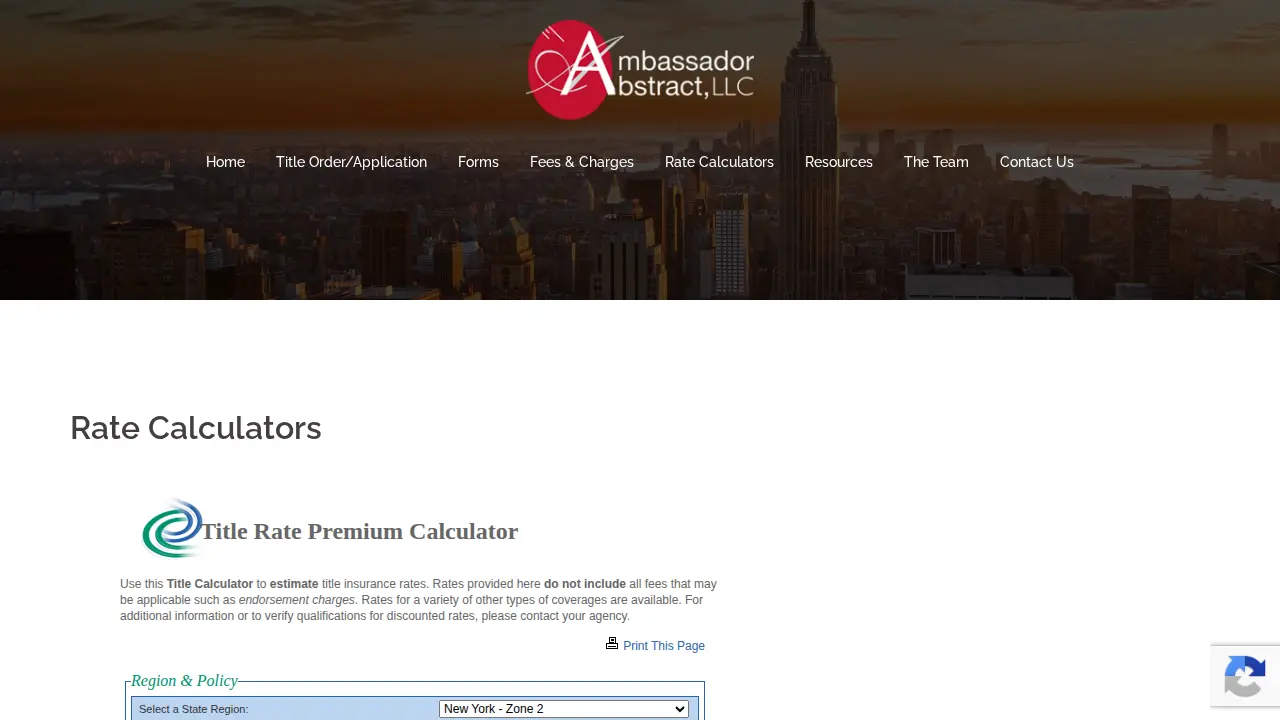 Ambassador Abstract LLC page