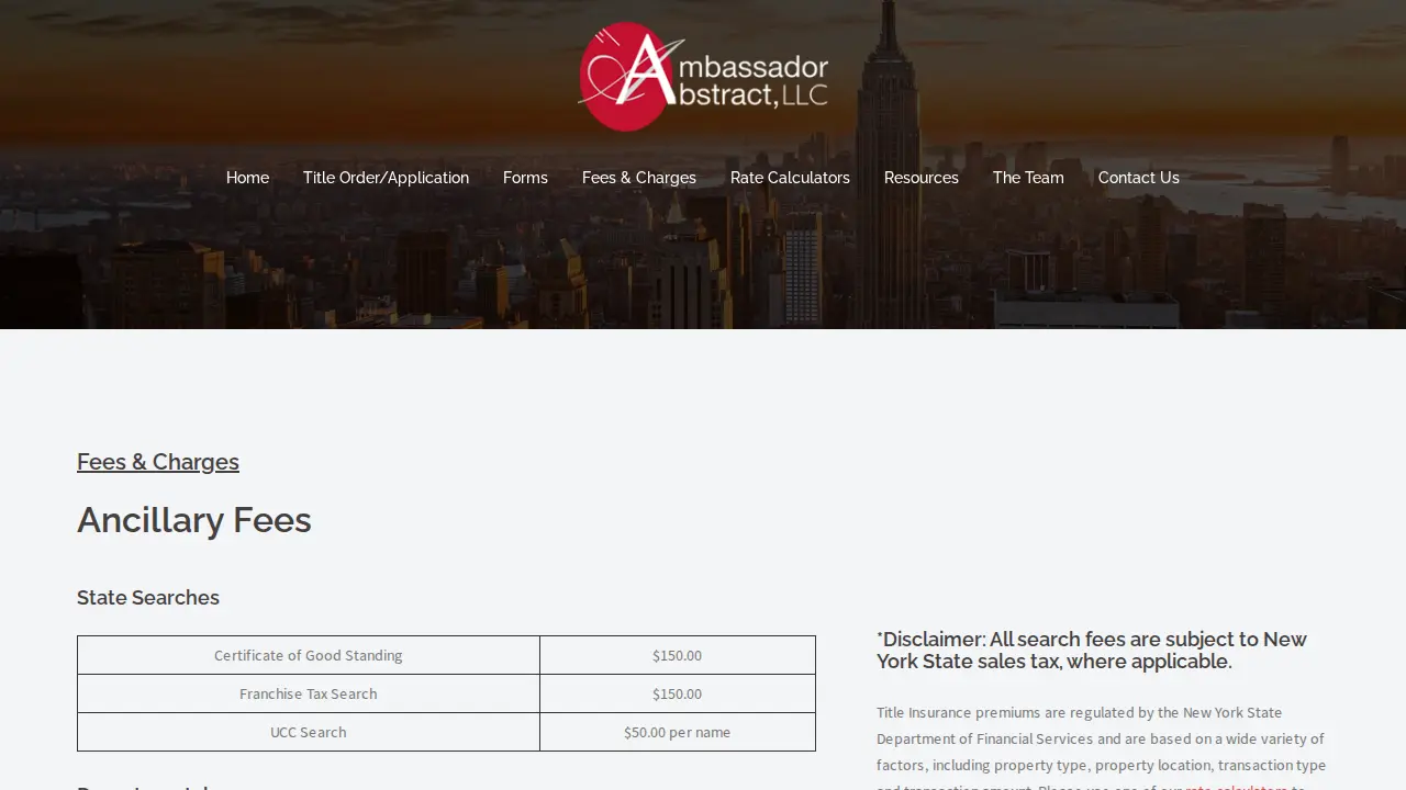 Ambassador Abstract LLC page
