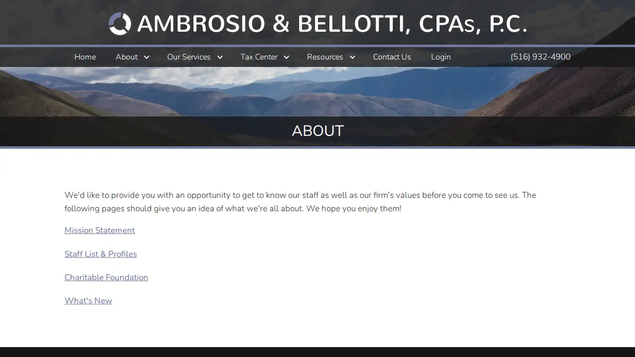 Ambrosio & Bellotti, CPAs, PC page