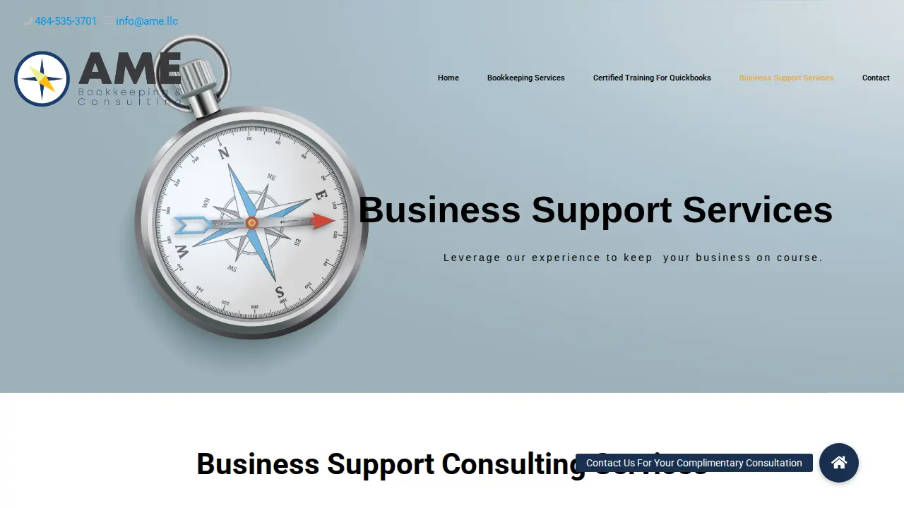 AME Bookkeeping page