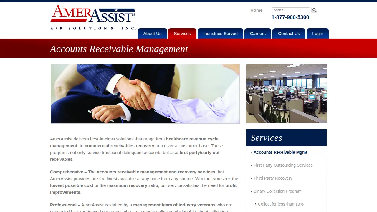 Amerassist page