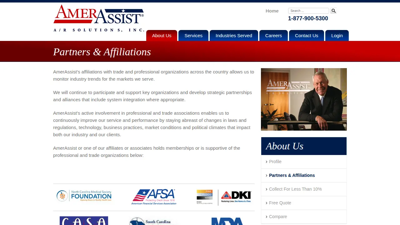 Amerassist page