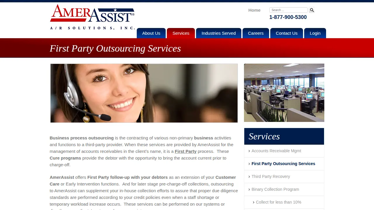 Amerassist page