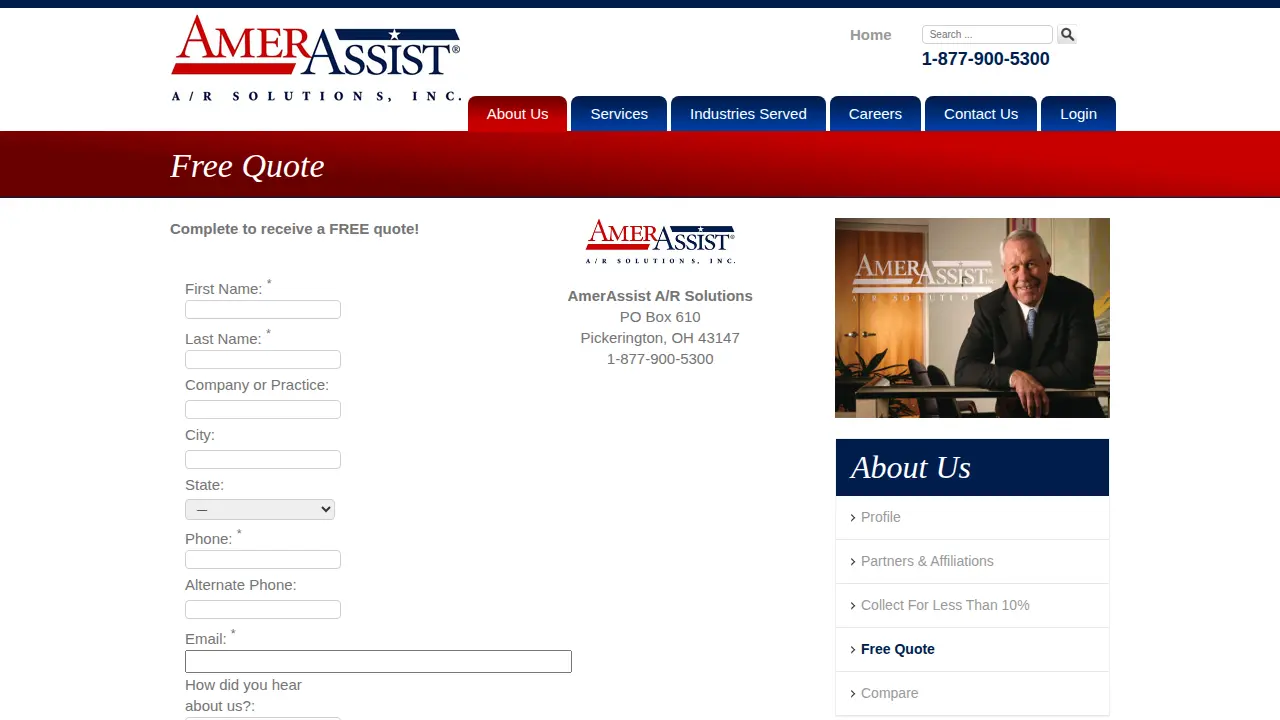 Amerassist page