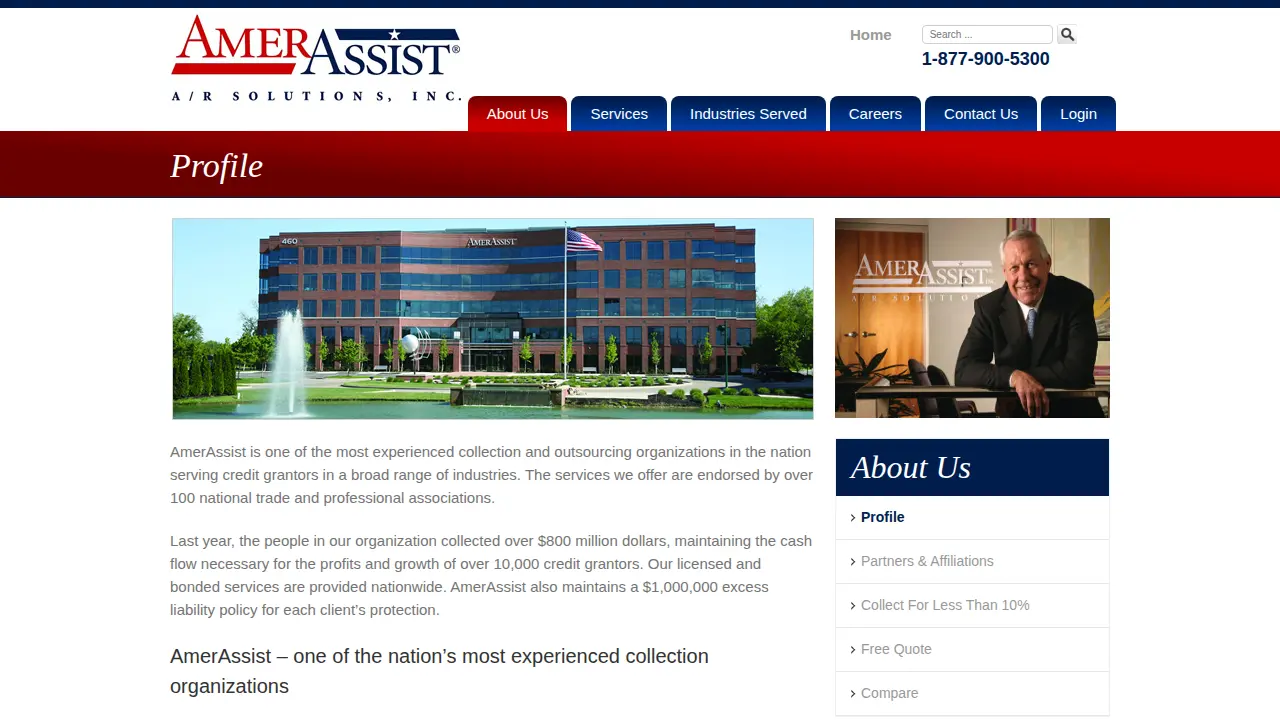 Amerassist page