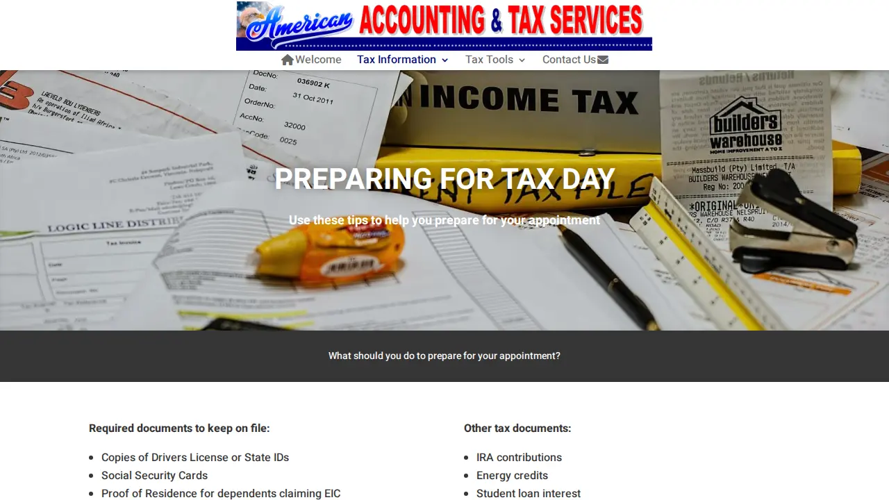 AMERICAN ACCOUNTING & TAX SERVICES LLC page