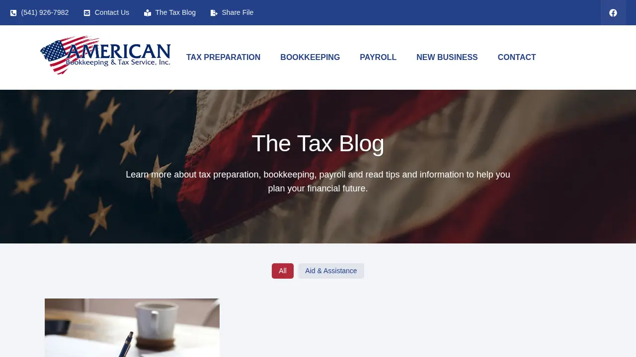 American Bookkeeping & Tax Services page
