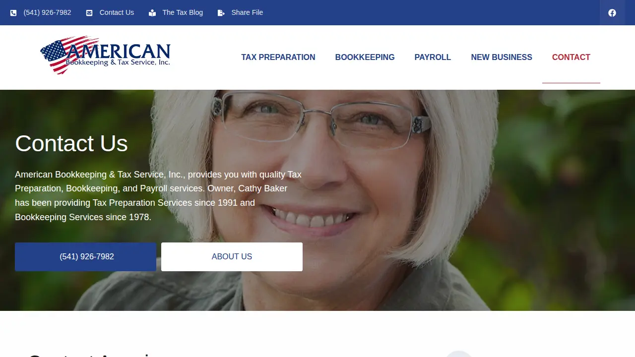 American Bookkeeping & Tax Services page