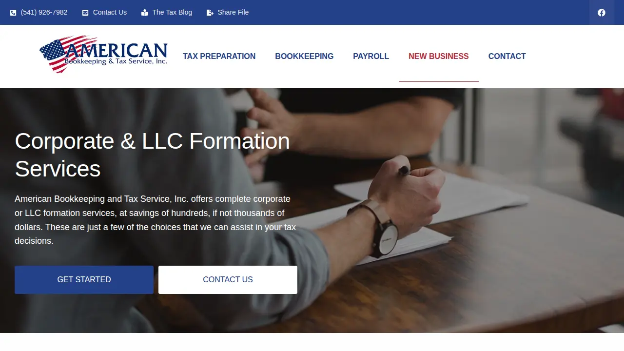 American Bookkeeping & Tax Services page