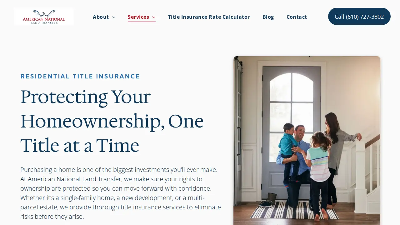 American National Land Transfer, LLC page