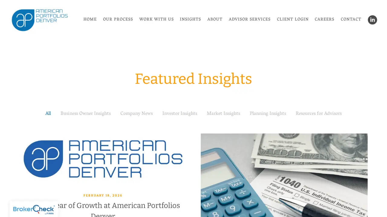 American Portfolios Denver page