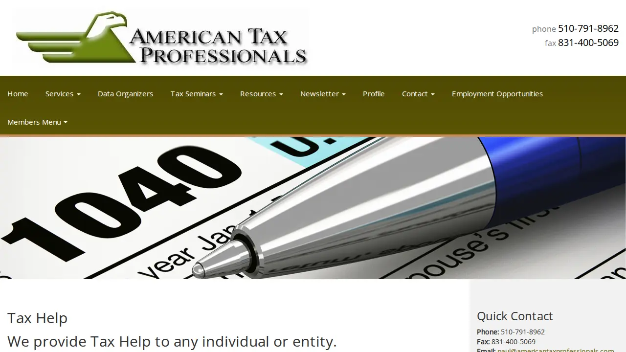 American Tax Professionals page