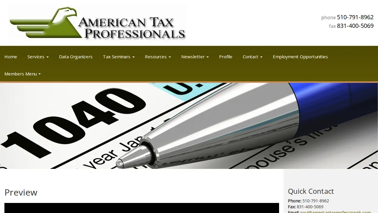 American Tax Professionals page