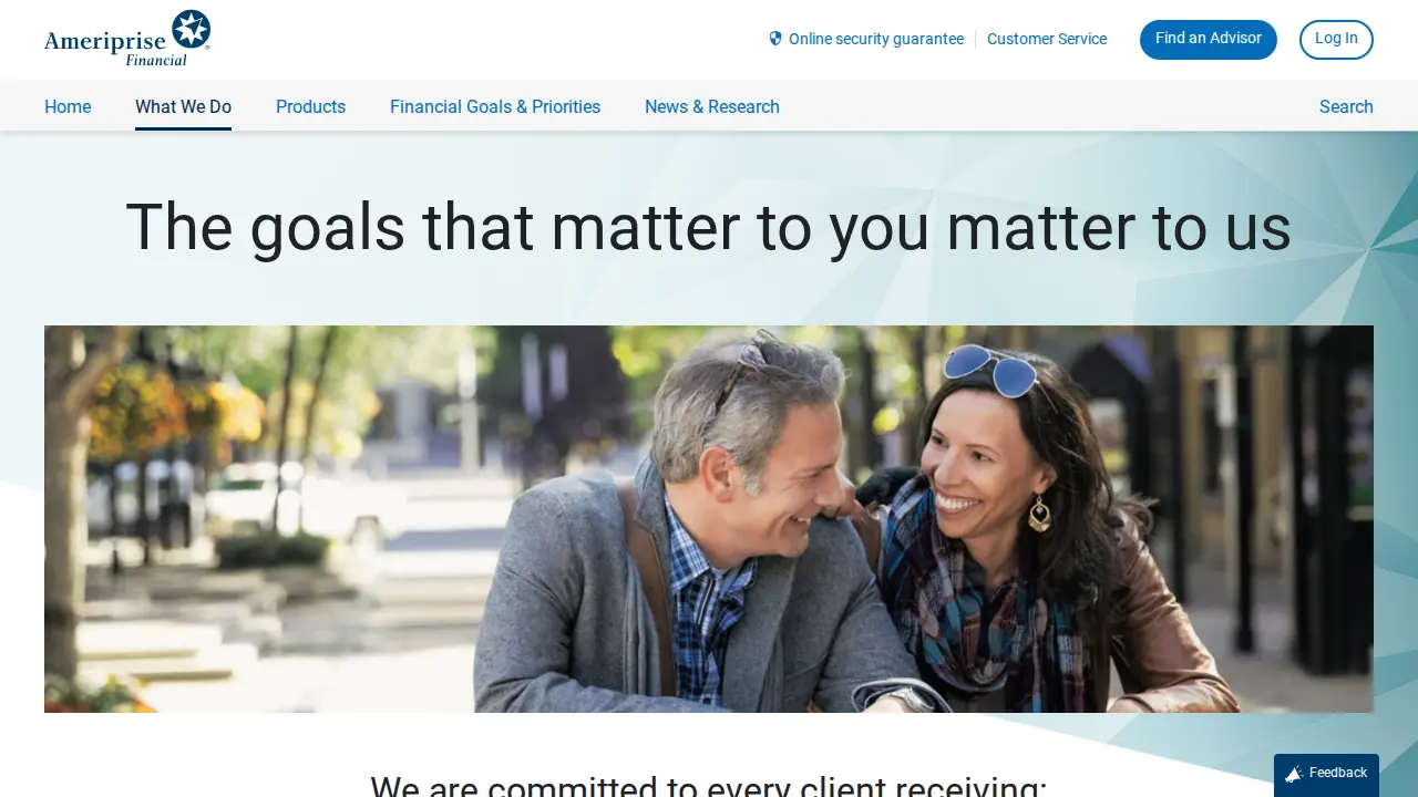 Ameriprise Financial page