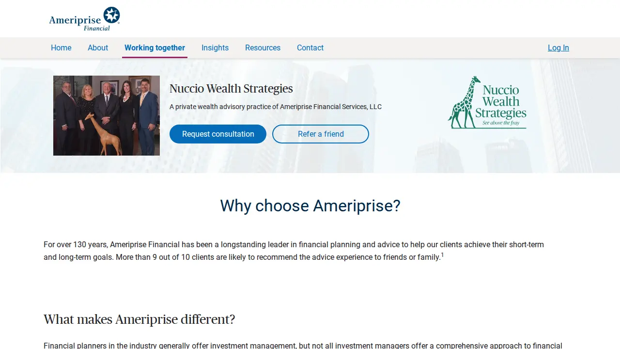 Fulcrum Wealth Management Group - Ameriprise Financial Services, LLC page