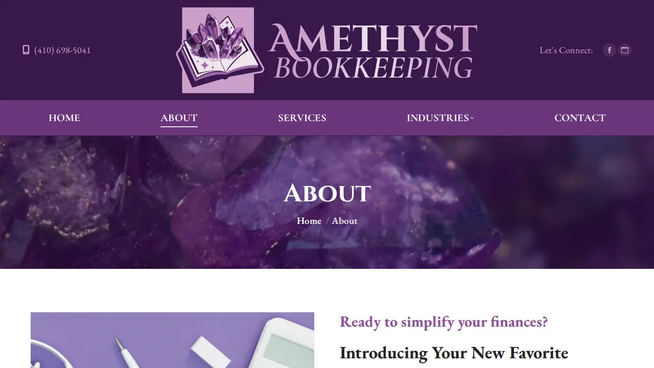 Amethyst Bookkeeping LLC page