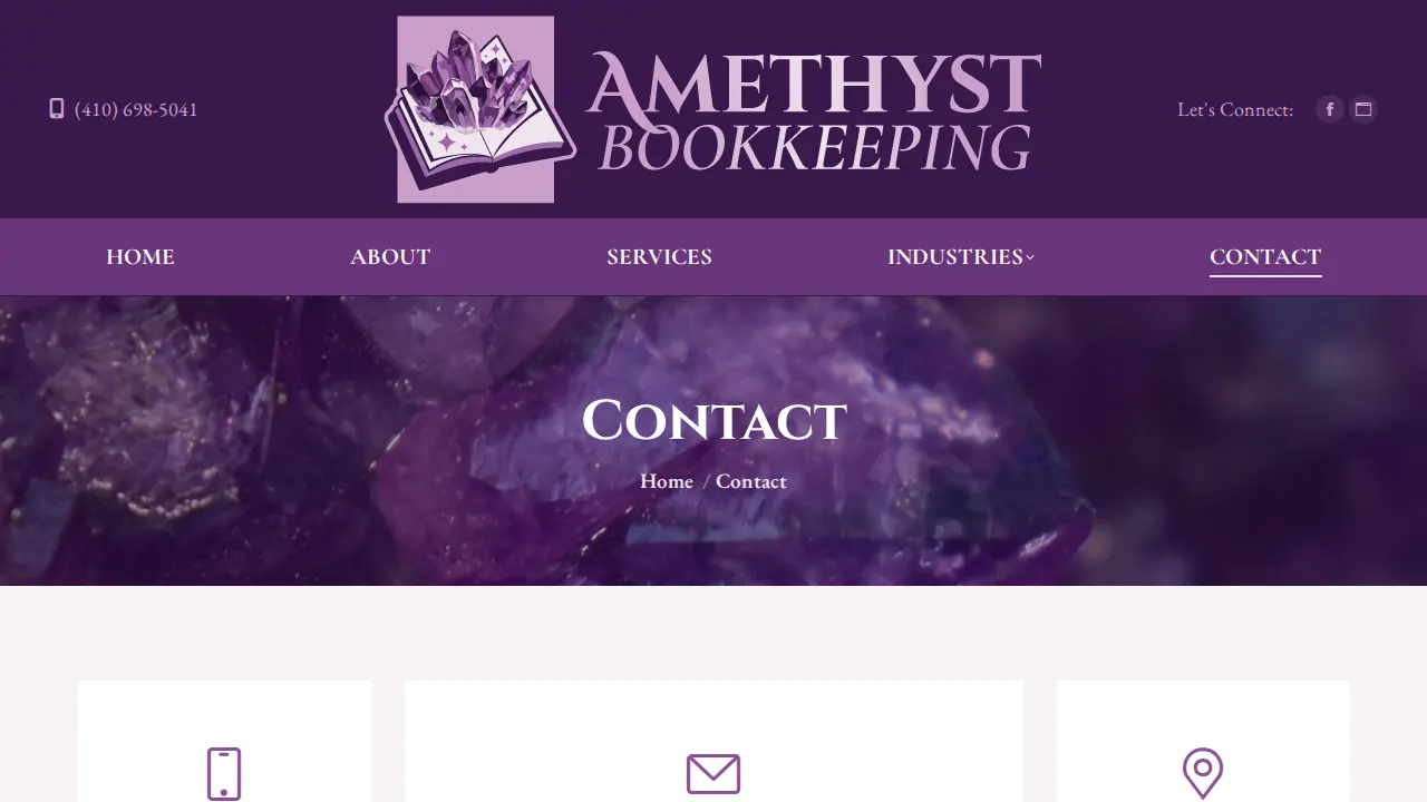 Amethyst Bookkeeping LLC page