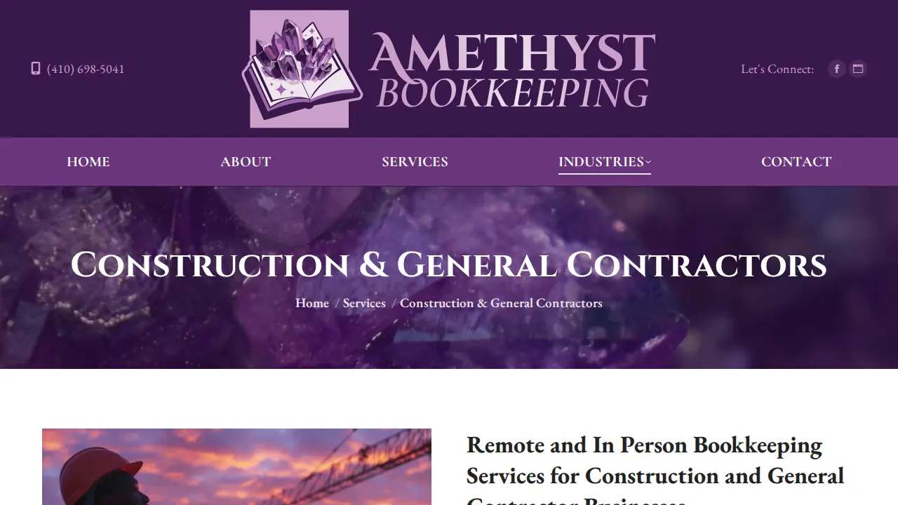 Amethyst Bookkeeping LLC page