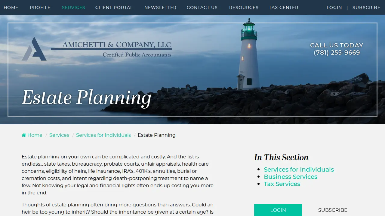 Amichetti & Company, LLC page
