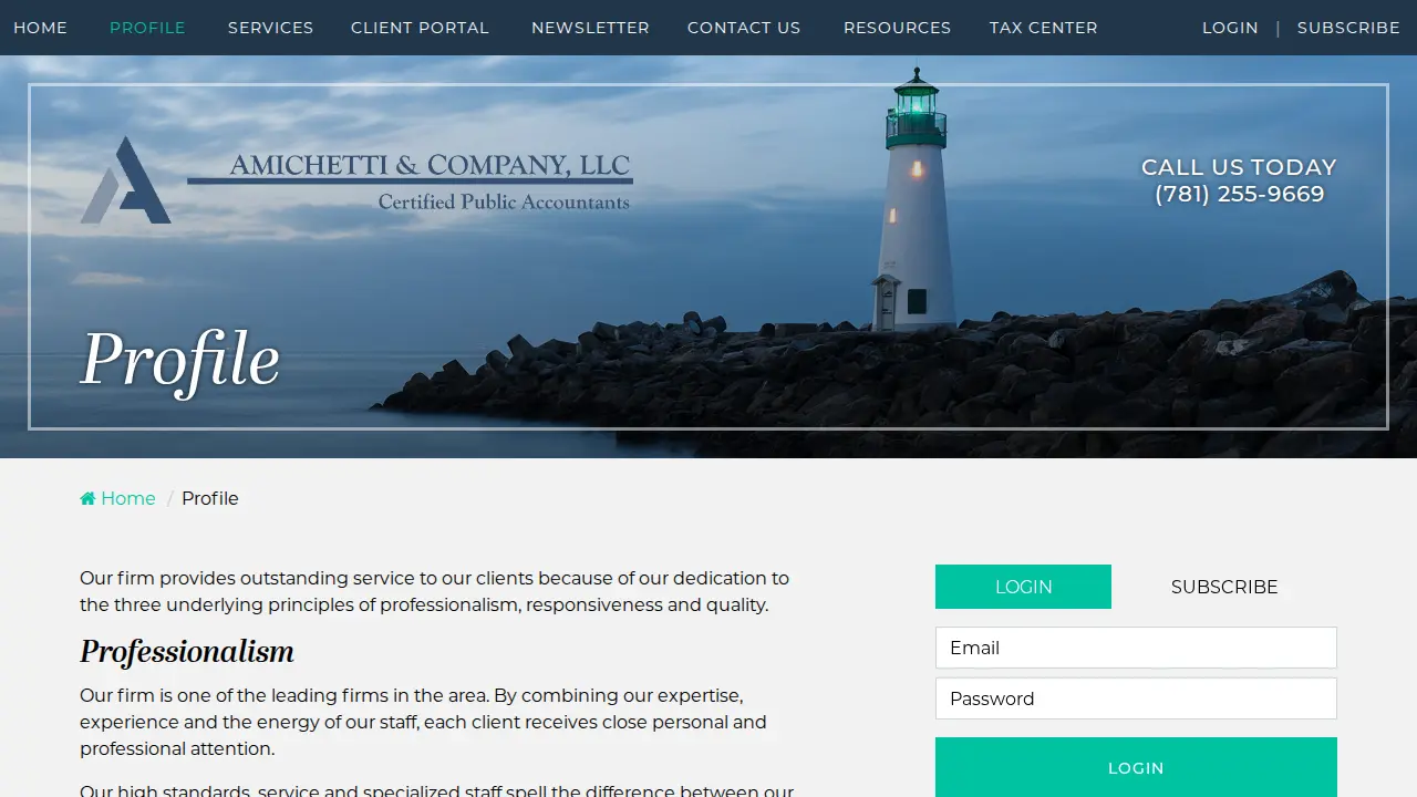 Amichetti & Company, LLC page