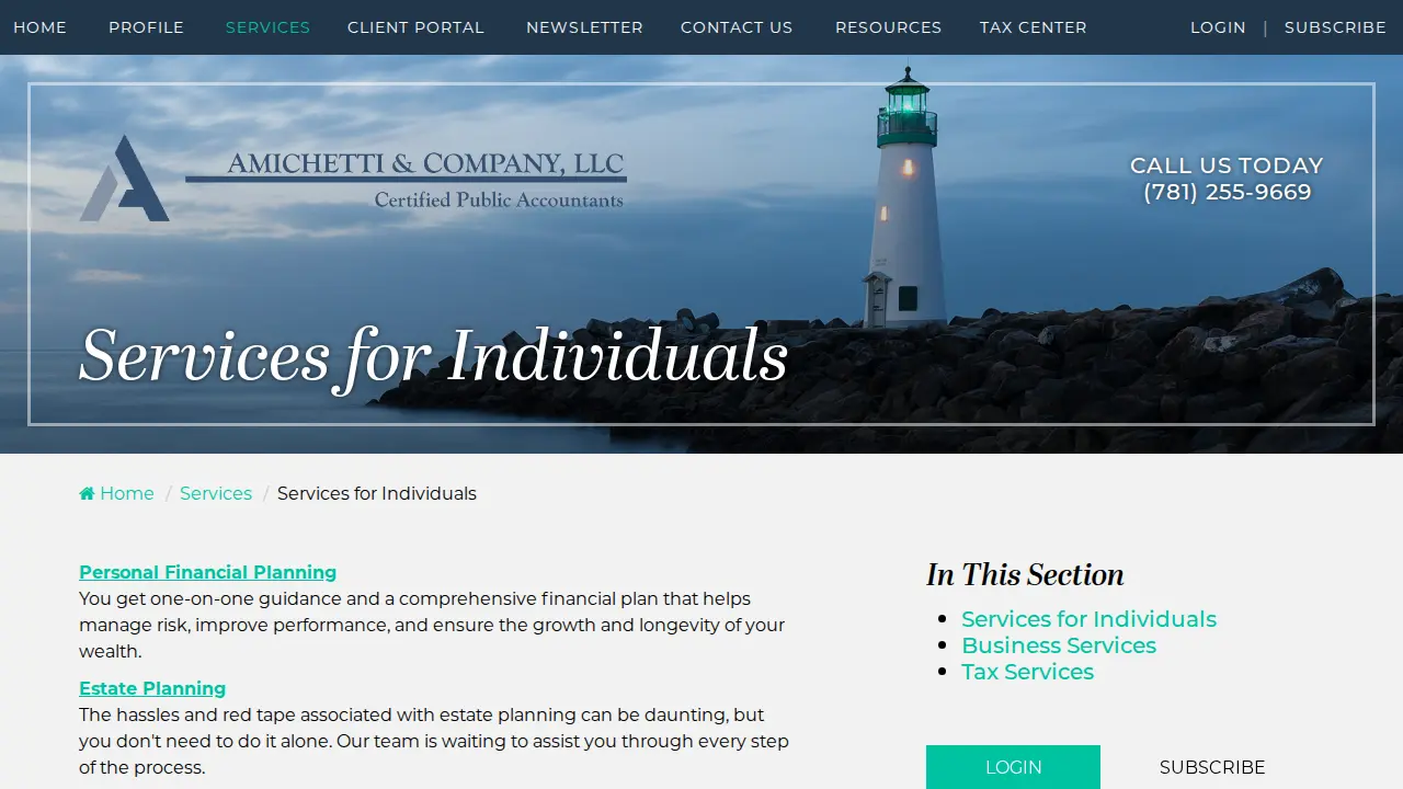 Amichetti & Company, LLC page
