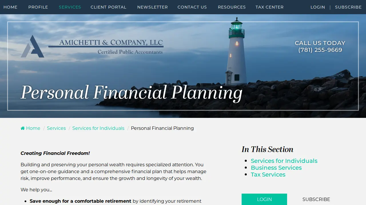 Amichetti & Company, LLC page