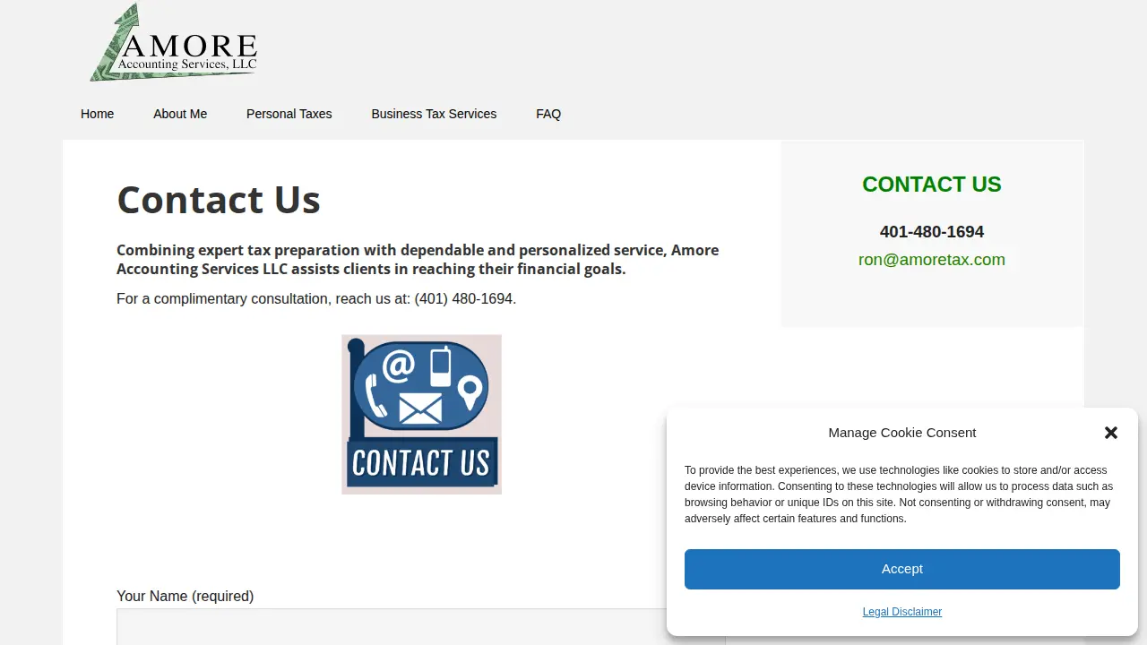 Amore Accounting Services LLC page