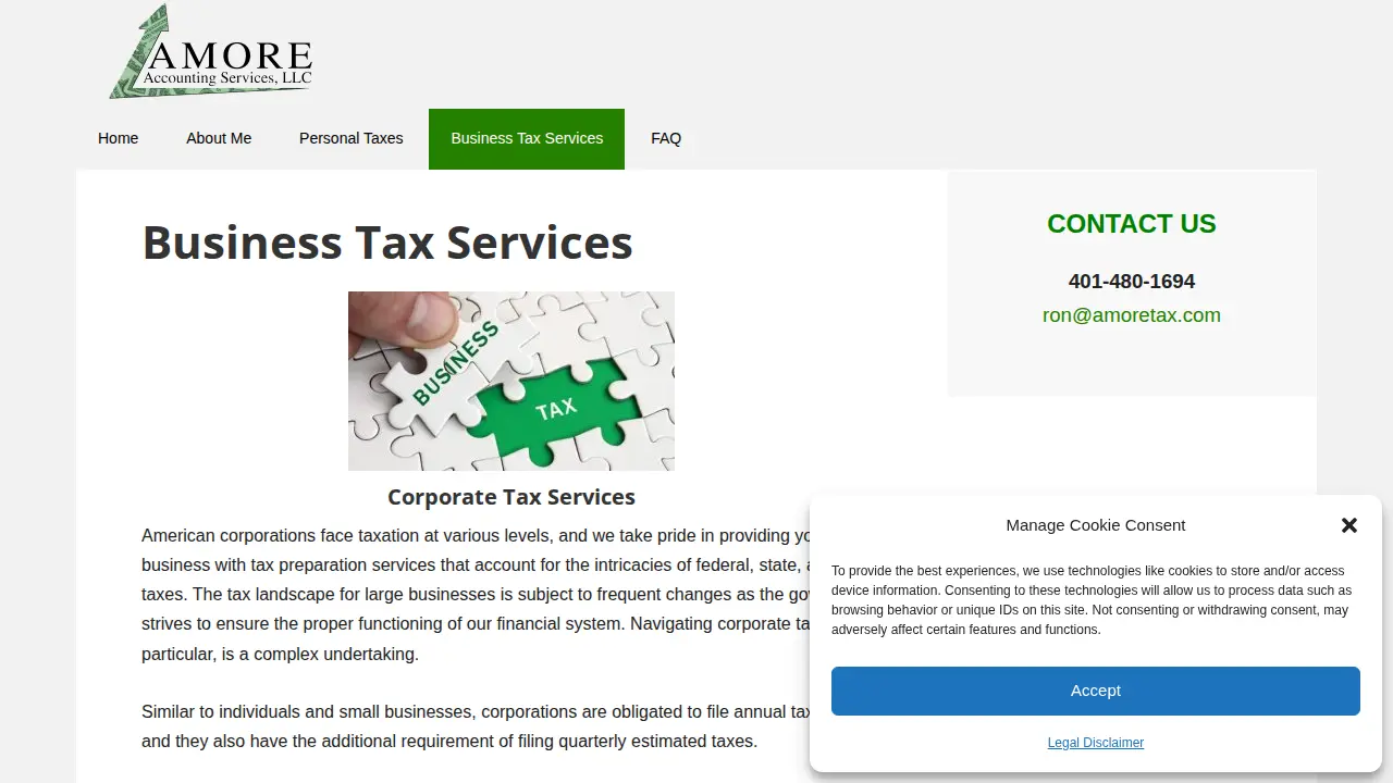 Amore Accounting Services LLC page