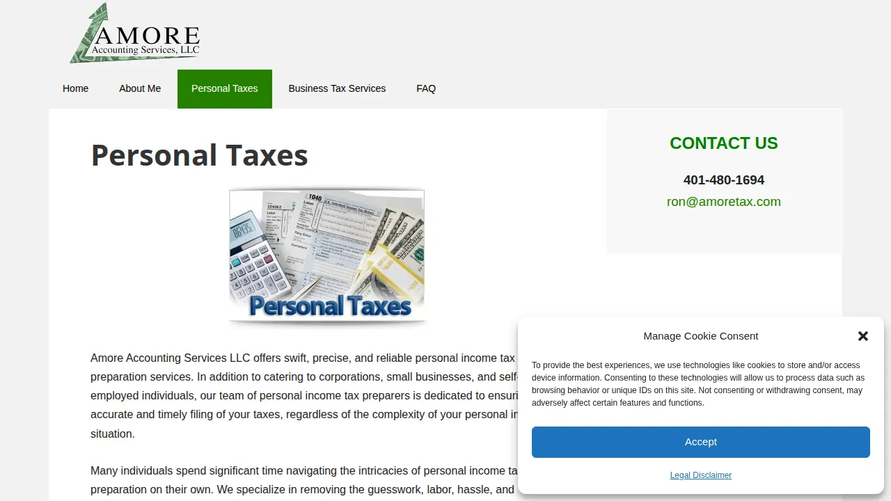 Amore Accounting Services LLC page