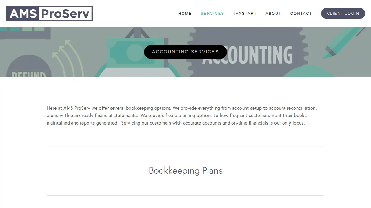 AMS ProServ page