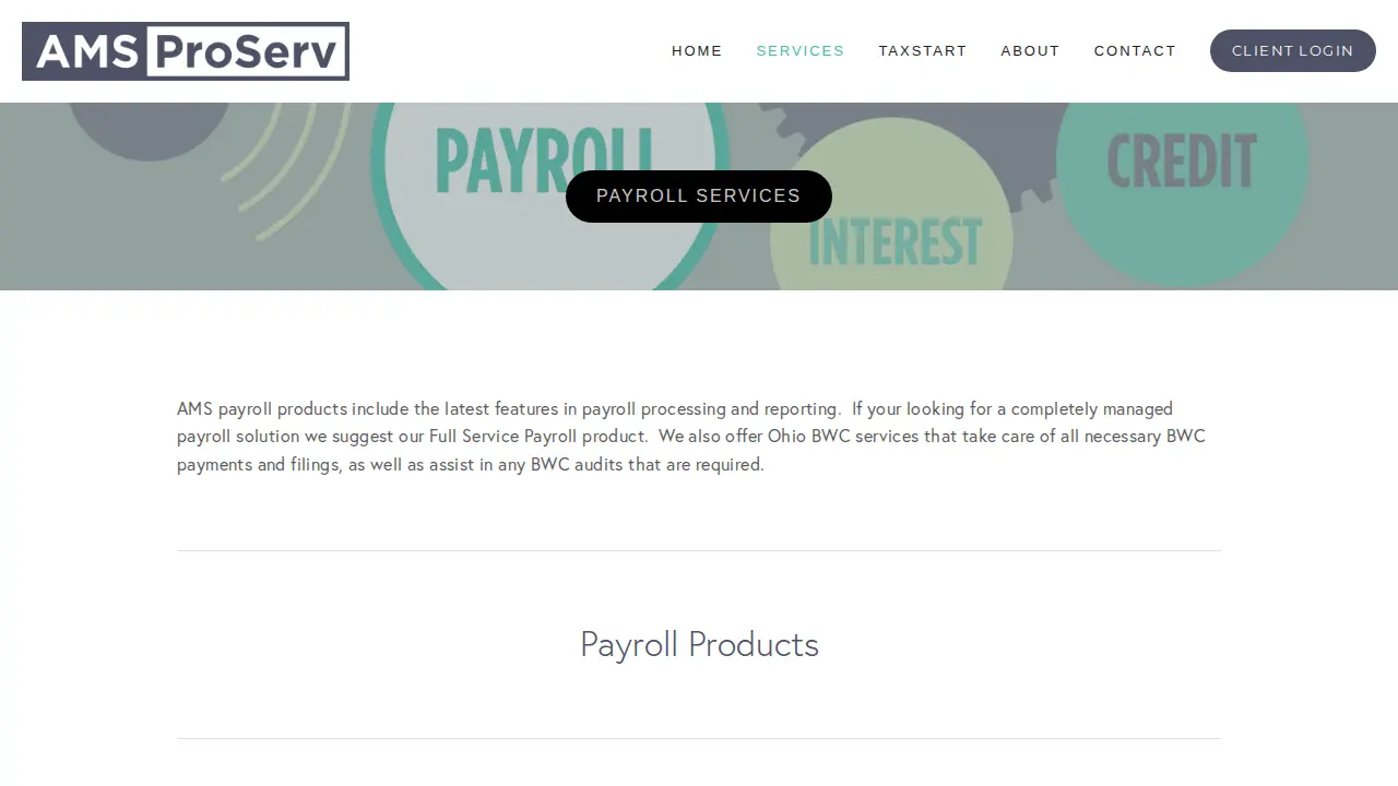 AMS ProServ page