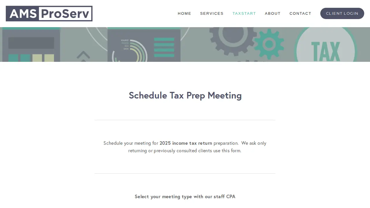 AMS ProServ page