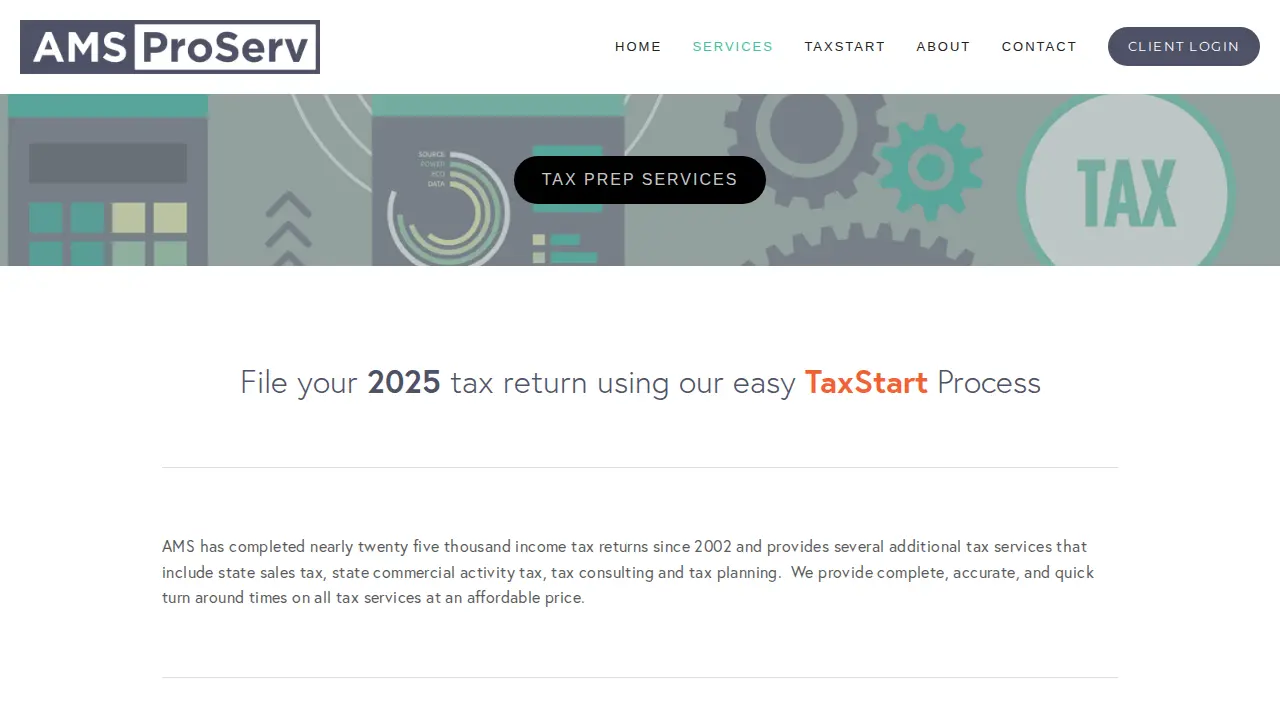 AMS ProServ page