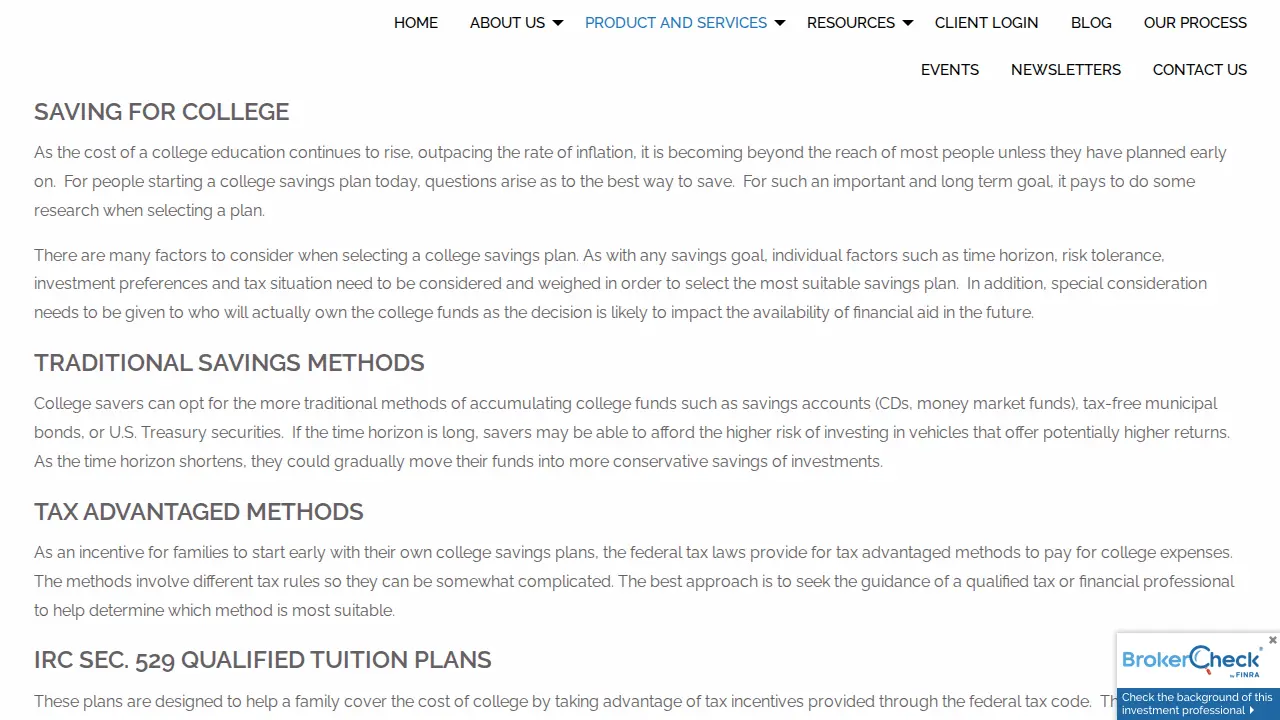 Anchor Wealth Strategies page