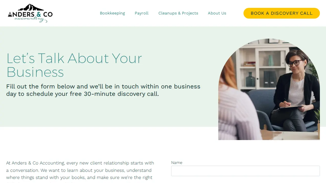 Anders & Co Accounting, LLC page