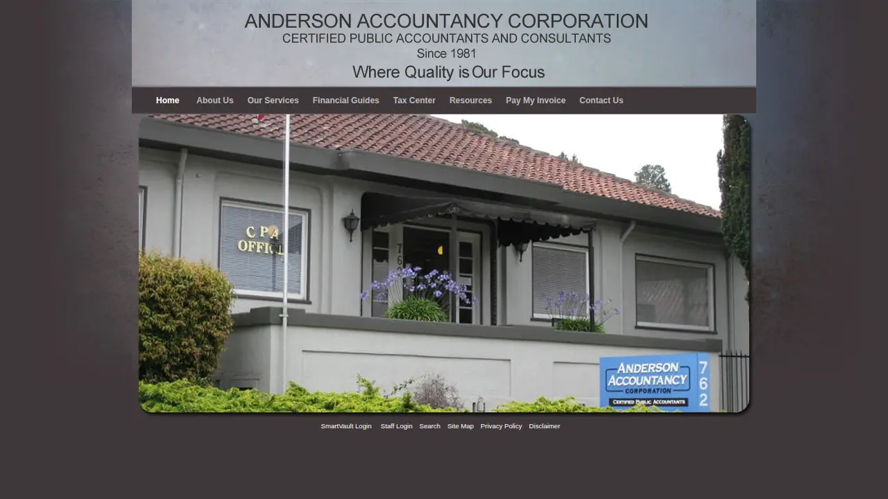 Anderson Accountancy Corporation page