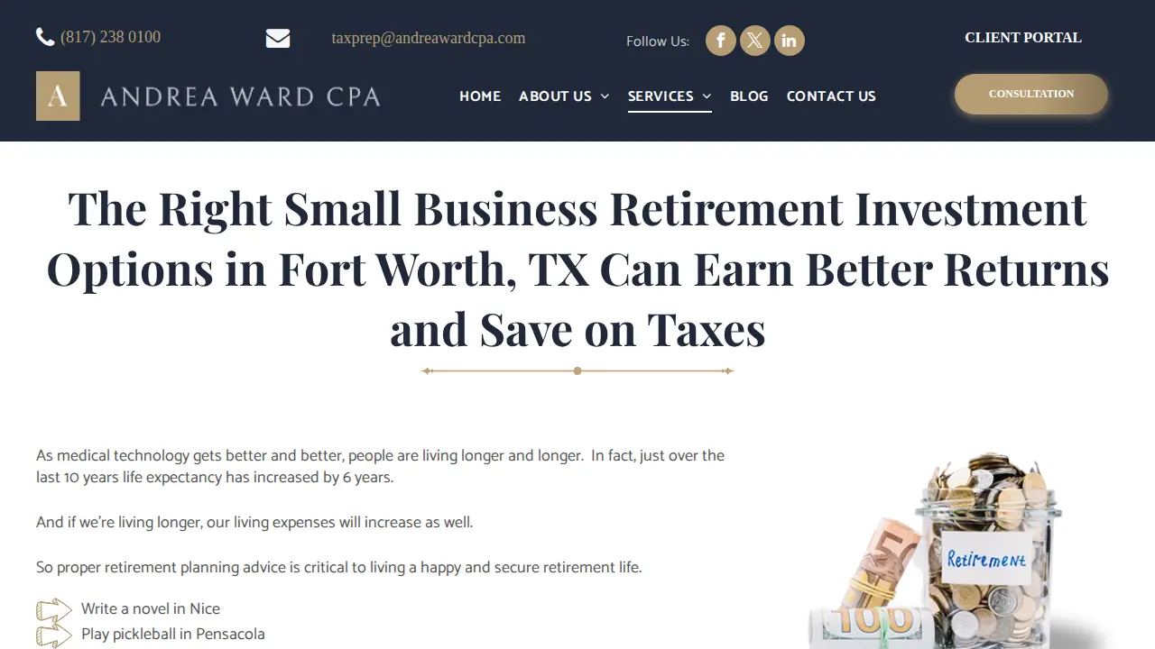 Andrea M. Ward, CPA page