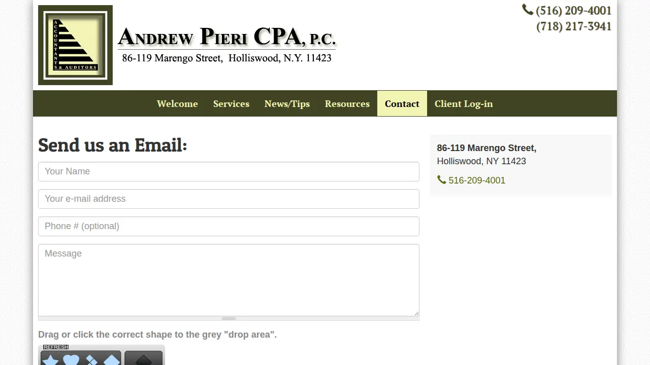 Andrew Pieri, CPA PC page