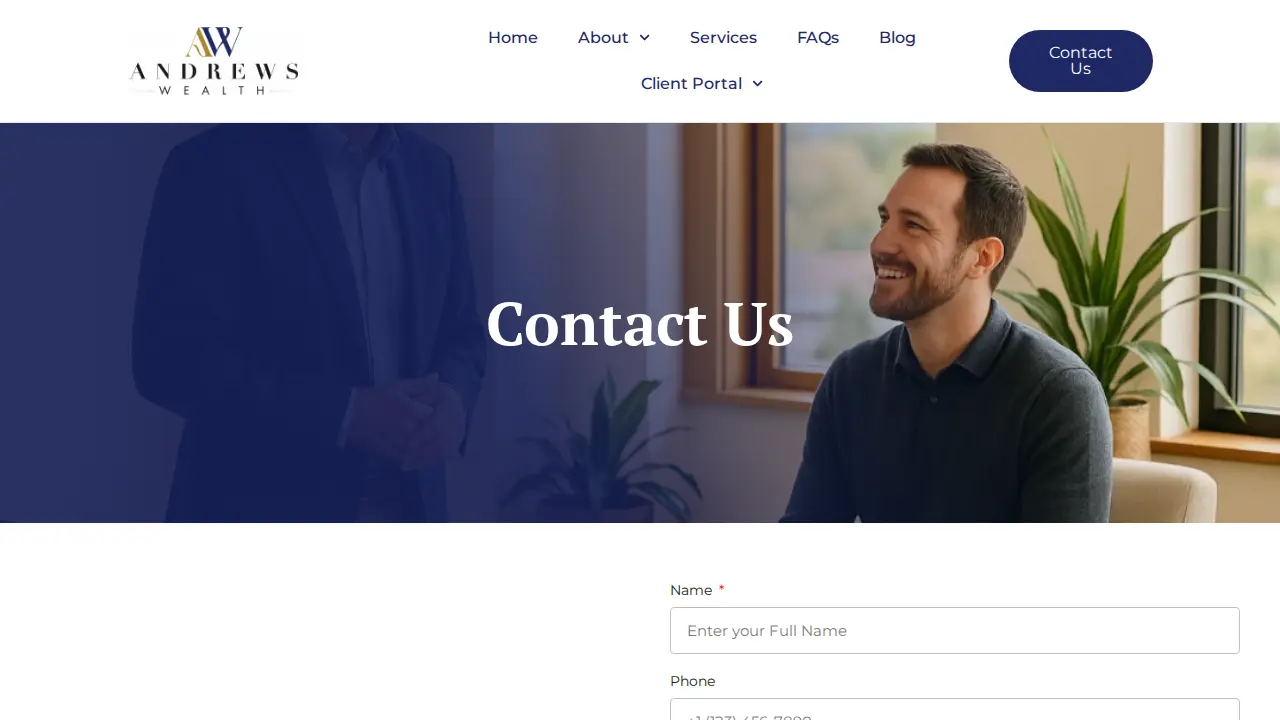 Andrews Wealth page