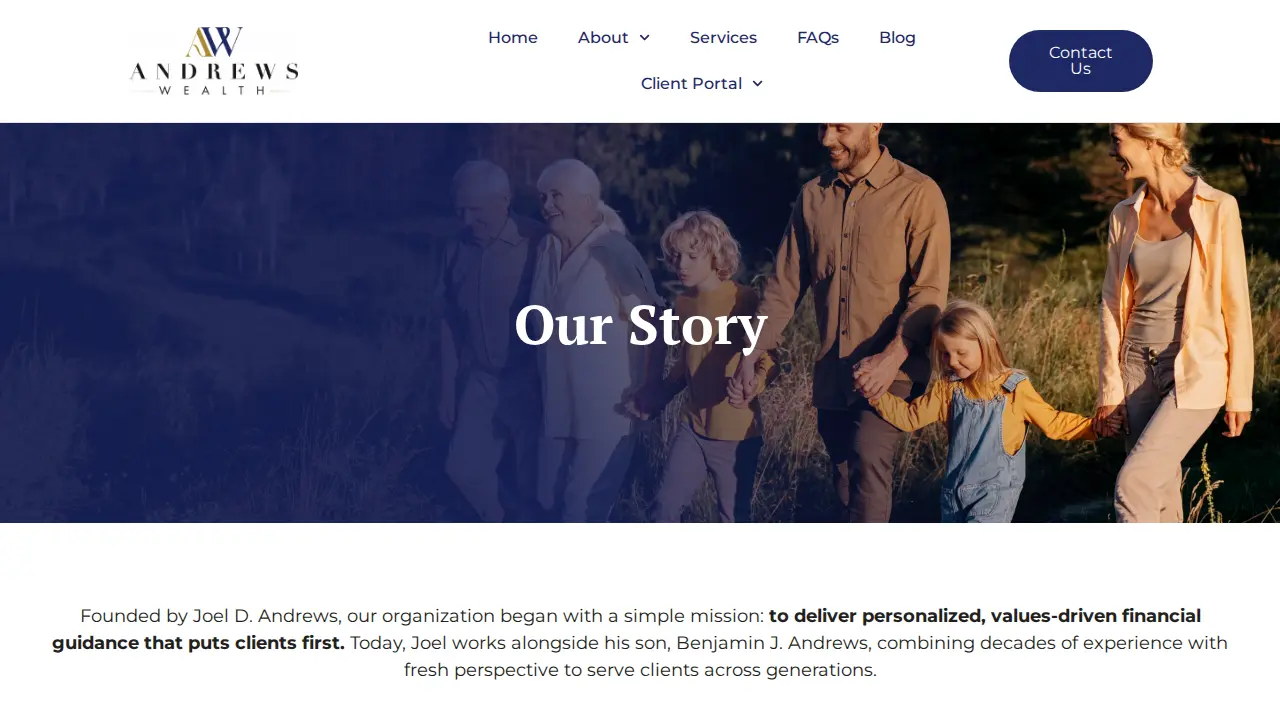 Andrews Wealth page