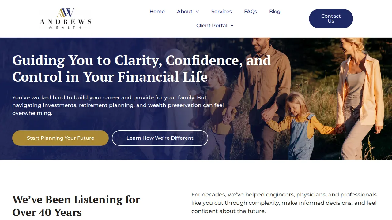 Andrews Wealth page
