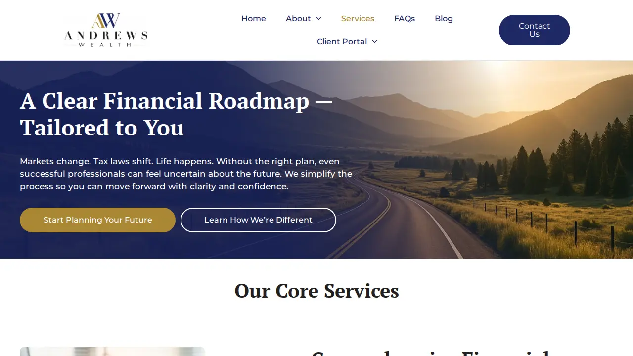 Andrews Wealth page