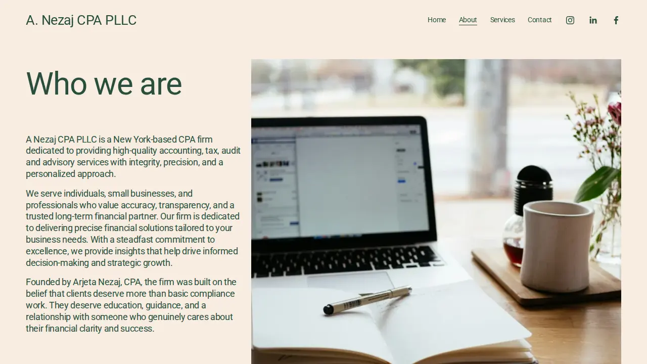 A Nezaj CPA PLLC page